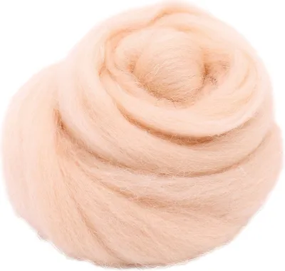 Produktbild von Filzwolle 20gr. Wolle (Wolle) / Märchenwolle zum Trockenfilzen und Nassfilzen Hautfarben