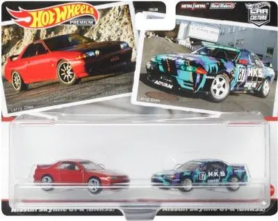 Produktbild von Hot Wheels Premium Car Culture 2er-Pack, Spielzeugautos für erwachsene Sammler, Auto, 3 Jahr(e), Kunststoff, Metall, Gemischte Farben