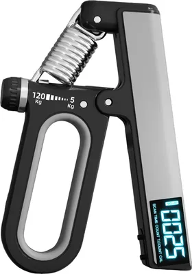 Produktbild von Handgriff-Stärker, Workout, 10–120 einstellbarer Widerstand, Handgreifer, Finger, rutschfest, robuster Unterarmgriff, Sportler, Stressabbau, Handgriff-Trainer