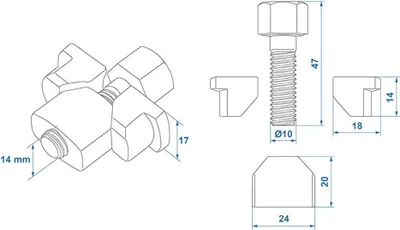 Produktbild von Einstellset für Bremsbacken passend für Knott 200*40mm im Blister