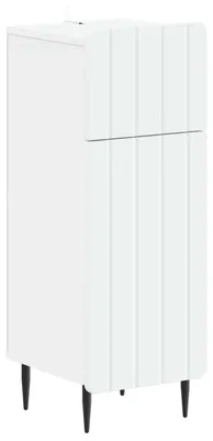 Image de vidaXL Armoire de rangement pour salle de bain ZWOLLE, blanche, 30 x 31 x 79,5 cm