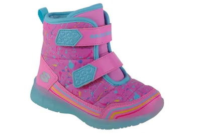 A single child's boot is shown against a white background.