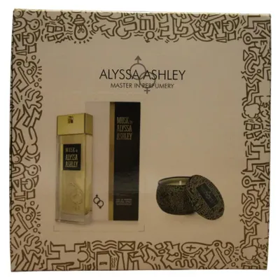 Imagen del producto de Set Alyssa Ashley: Musk, Eau de Parfum, unisex, 100 ml + Musk, vela perfumada, 110 g