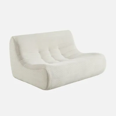 Produktbild von sweeek - 2-Sitzer Sessel mit Cordbezug - Creme