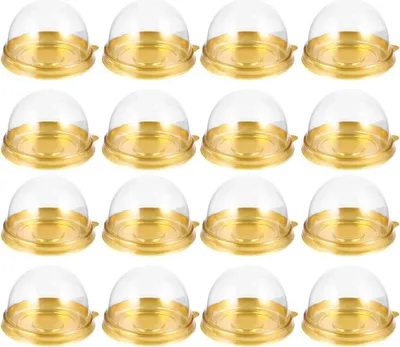 Obrázek produktu pro 200 kusů opakovaně použitelných krabiček na cupcakes, formiček na muffiny, nádob na koláče, krabiček na dorty, obalů na dortíky, pro cukrárny, dorty, dezerty, sladkosti, chléb, koláče – kontejnery