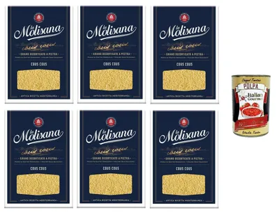 Produktbild von La Molisana Cous Cous Steingeschälter Weizen N°621 6x 500gr + Italian Gourmet polpa 400g