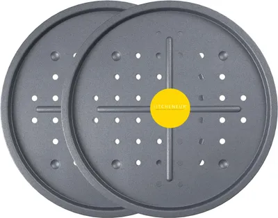 Pizza-Ovenbleche 33,5 cm, antihaftbeschichtet, 2er-Set, spülmaschinengeeignet
