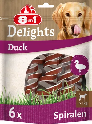 Produktbild von 8in1 Delights Duck Spirals 60 g