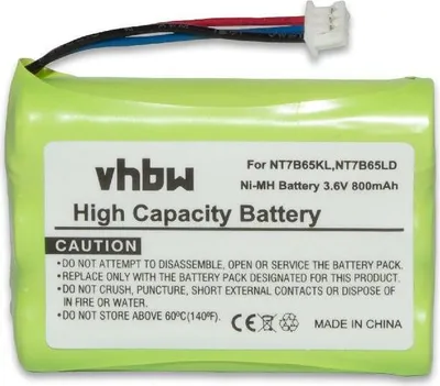 Produktbild von vhbw Akku kompatibel mit Nortel 7439, 7449, 7420, 7430 schnurlos Festnetz Telefon (800 mAh, 3,6 V, NiMH)