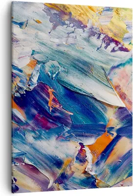 Produktbild von Bild auf Leinwand - Leinwandbild - Einteilig - Die Farben Farbe Abstraktion - 50x70cm - Wand Bild - Wanddeko - Wandbilder - Leinwanddruck - Wanddekoration - Leinwand bilder - Wandbild - PA50x70-5113