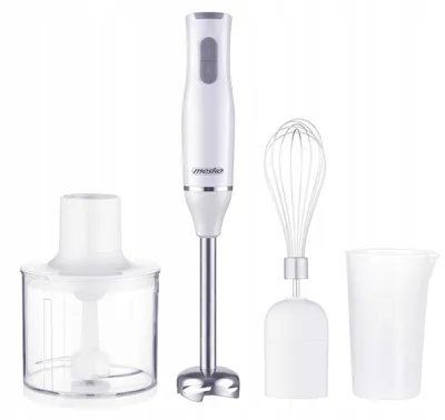 Produktbild von Mesko MS4629 Multifunktions-Stabmixer, Zerkleinerer 0,5L Aufschlag, 2 Geschwindigkeiten Weiß
