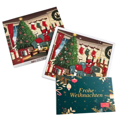 Produktbild von 2er Weihnachtskalender Set – Clipper Adventskalender 2026 Feuerzeug Raucher GROß + Doug Tisch Advent Kalender Männer & Frauen Sammler
