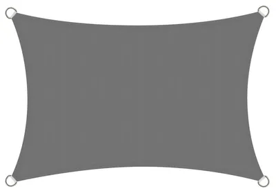 Immagine prodotto di Telo ombreggiante rettangolare - Impermeabile - Grigio - 2 x 3 m - 98% UV