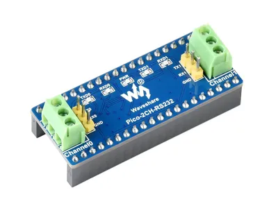 Produktbild von WaveShare 2-Channel RS232 Module for Raspberry Pi Pico, SP3232EEN Transceiver, UART To RS232