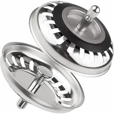 Produktbild von Abflussfilter Set 2 Stück, Edelstahl Küchensieb Durchmesser 79,3 mm, Universell Einsetzbar Für Küchen- Und Badezimmerabflüsse