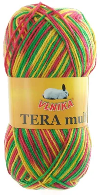 100g Strickgarn Häkelgarn TERA MULTI, Farbwahl - mehrfarbig bunt Farbverlauf