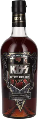 Produktbild von Kiss Detroit Rock Premium Dark Rum 45 % 0,70 lt.