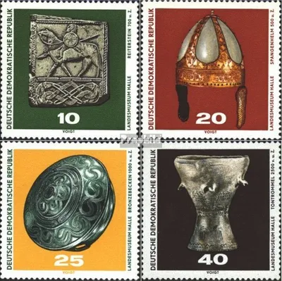 Produktbild von Briefmarken DDR 1970 Mi 1553-1556 (kompl.Ausgabe) gestempelt Archäologische Funde