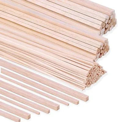 Productafbeelding van Houten Blokken van Lindehout 305 mm - 60 Stuks voor Knutselen en Decoratie