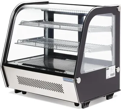 Zdjęcie produktu dla Energooszczędna lodówka stołowa Polar G-Series – czarna, 120 l