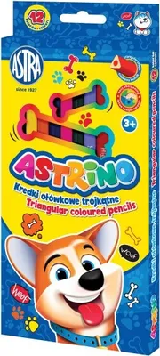 Zdjęcie produktu dla Kredki owkowe 12 kolorw trjktne Astrino
