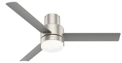 Immagine prodotto di Ventilatore da soffitto con luce e telecomando Gilmour Nichel 132 cm