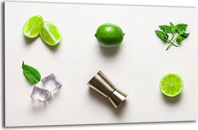 Produktbild von Herdabdeckplatte Glaskeramikkochfeld-Abdeckung Spritzschutz Glas 80x52 Limette