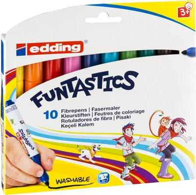 Immagine prodotto di Penne Edding Funtastics con punta in fibra, 10 penne