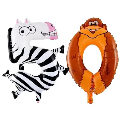 Produktbild von Set -Folienballon - Tier/16inch - 5 + 0