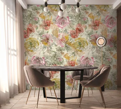 Obrázok produktu pre AS netkaná tapeta Aquarell Dreams kvetinová tapeta béžová 396941