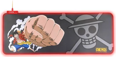 Zdjęcie produktu dla Podkładka pod mysz dla graczy FR-TEC One Piece Luffy RGB XXL, kolor: czarny