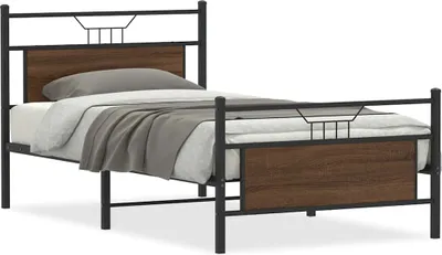 Immagine prodotto di Maison Exclusive - Struttura letto senza materasso Effetto rovere marrone 107x203 cm