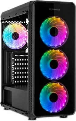 Zdjęcie produktu dla NOX Hummer TGM, Midi Tower, PC, Czarny, ATX, micro ATX, Mini-ITX, SPCC, Szkło hartowane, Gaming