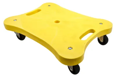 Produktbild von EDUPLAY 170016-GE Rollbrett 30 x 40 x 9,5 cm, bis 50 kg belastbar, gelb