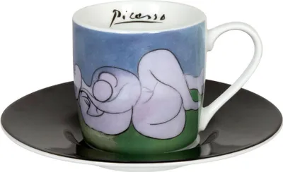 Produktbild von Könitz Espressotasse mit Untertasse Picasso - la siesta, Kaffeetasse, Espressobecher, Porzellan, 85 ml, 11 5 053 2579