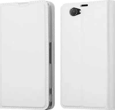 Obrázek produktu pro Cadorabo Pouzdro na mobilní telefon pro Sony Xperia Z1 COMPACT Protective Case in Silver Cover Etui Book Case Booklet
