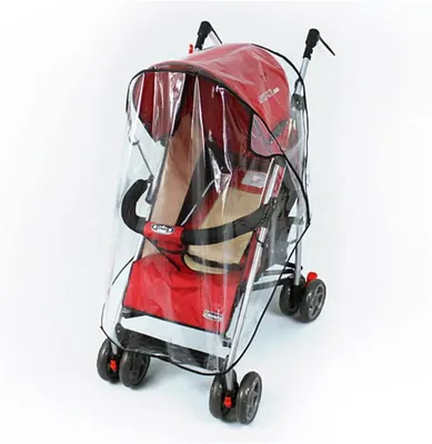 Produktbild von Universelle Regenhaube für Kinderwagen, Einfach zu Installieren, Transparent, 100% PEVA, Umweltfreundlich