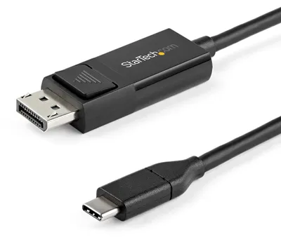 Image de StarTech.com CDP2DP1MBD câble vidéo et adaptateur Noir