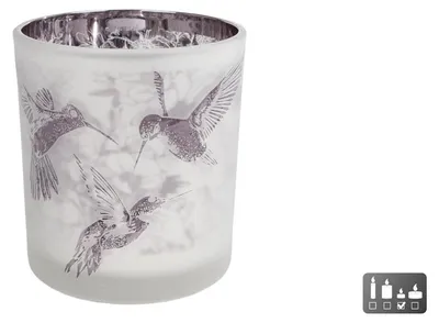 Immagine prodotto di Portacandele Cozydecor in vetro di colibrì