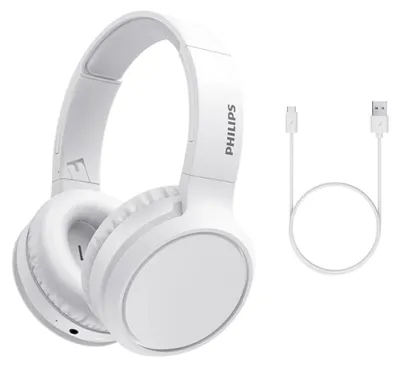 Obrázek produktu pro Philips 5000 series TAH5209WT/00, Bezdrátový, 20 - 20000 Hz, Hovory/hudba, 223 g, Sluchátka s mikrofonem, Bílá