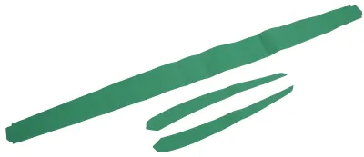 Image de Garniture de panneau de porte intérieure en suédine souple pour Tesla Model 3, années 2019 à 2023, couleur verte