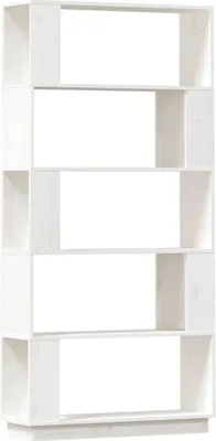 Image de vidaXL Bibliothèque/séparation de pièce blanc 80x25x163,5 cm pin massif