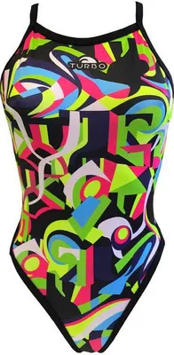 Image de Turbo Geo Abstract Maillot de bain Multicolore M Femme Multicolore M