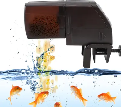 Obrázek produktu pro Inteligentní elektrické automatické krmítko LCD s upevňovací sponou pro akvárium s rybami