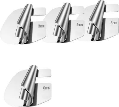 Produktbild von Rollsaum Nähfuß Set, 4-teilig, Edelstahl, 3-6 mm, für Nähmaschinen
