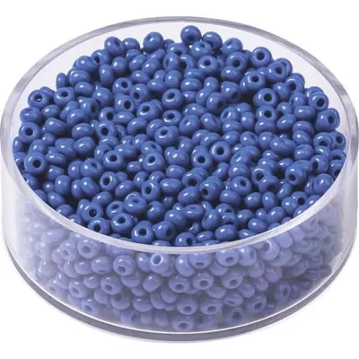 Produktbild von KNORR PRANDELL 213104335 Böhmische Rocailles Ø 25 mm Glas jeansblau