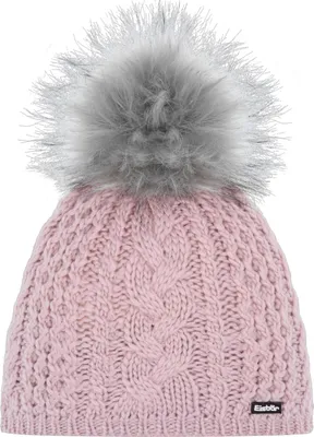 Produktbild von EISBÄR Afra Lux Grob-Strick Damen Bommel Mütze mit Merino Wolle pink
