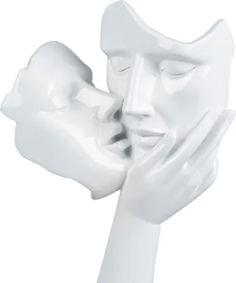 Produktbild von formano Deko Büste Liebespaar küsst sich 39 cm Skulptur Figur Statue Geschenk