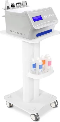 Productafbeelding van Cosmetische trolley, trolley voor de salon, werkwagen met opbergruimte, draagbare trolley, trolley voor kapperszaken, cosmetische trolley, wielenwagen