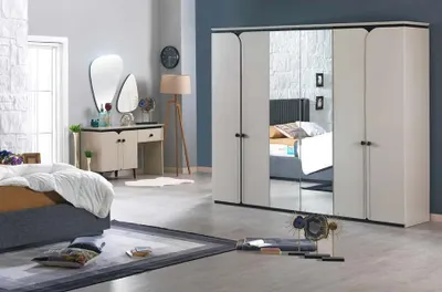 Immagine prodotto di Camera da letto cassettiera armadio credenza mobili armadio set 2 pezzi